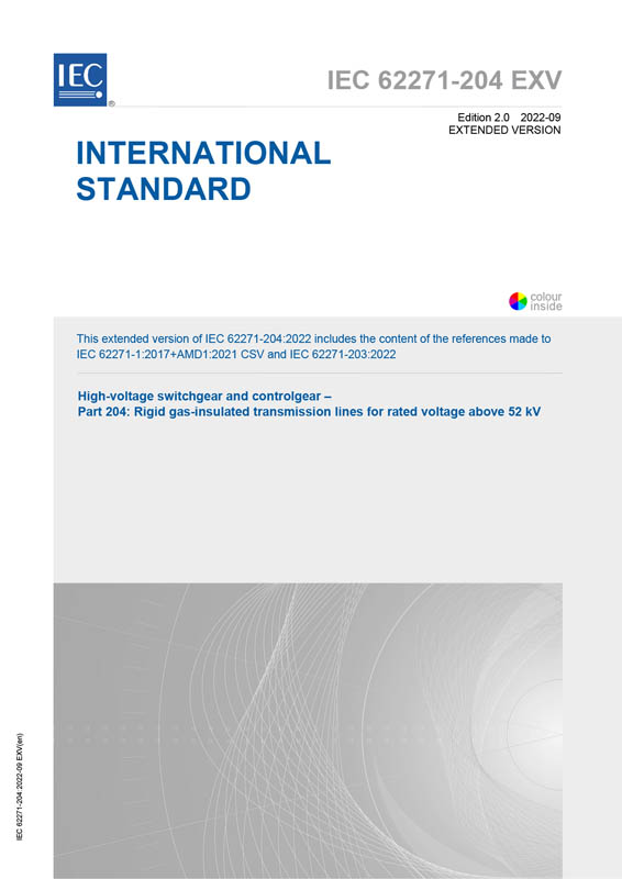 Cover IEC 62271-204:2022 EXV